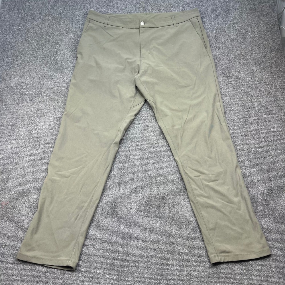 Lululemon Commission Pant Classic Warpstreme Olive Green Size 36x30